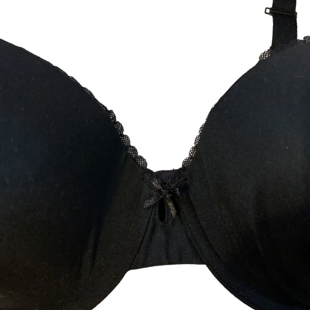 Paramour Women’s Sensational Convertible T-Shirt Bra Black Size 36DD NWT